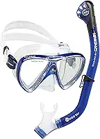 Cressi Kit de mergulho para adultos, máscara e snorkel seco – Equipamento de qualidade para descobrir o mundo subaquático | Ikarus & Orion Dry: Projetado na Itália