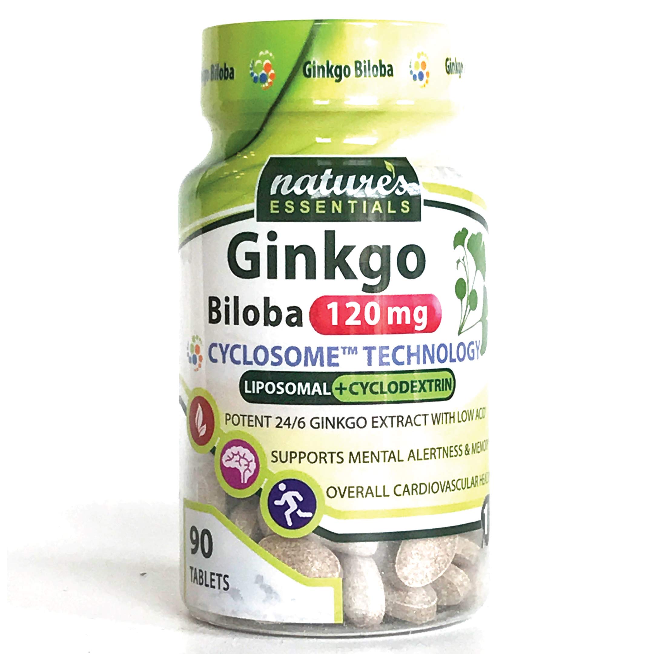 Nature's Essentials Lipsomal Gingko Biloba, 120mg, 90 Capsules