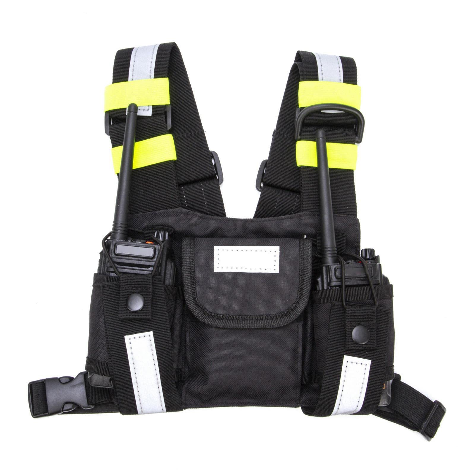 3 set di fondine da spalla, pettorali, pettorali, gilet, attrezzatura per walkie talkie custodia durevole