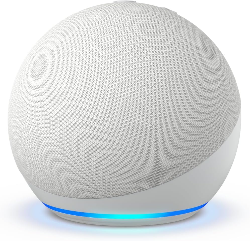 Echo Dot (5th Gen) | Smart speaker with vibrant sound, Motion Detection, Temperature Sensor, Alexa and Bluetooth| White