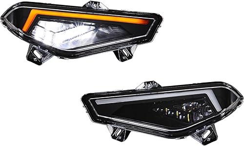 Miniatura 8 de KATIMOTO Conjunto de faros delanteros LED para Polaris Ranger, luces delanteras LED con luces de circulación diurna, luz intermitente para Polaris