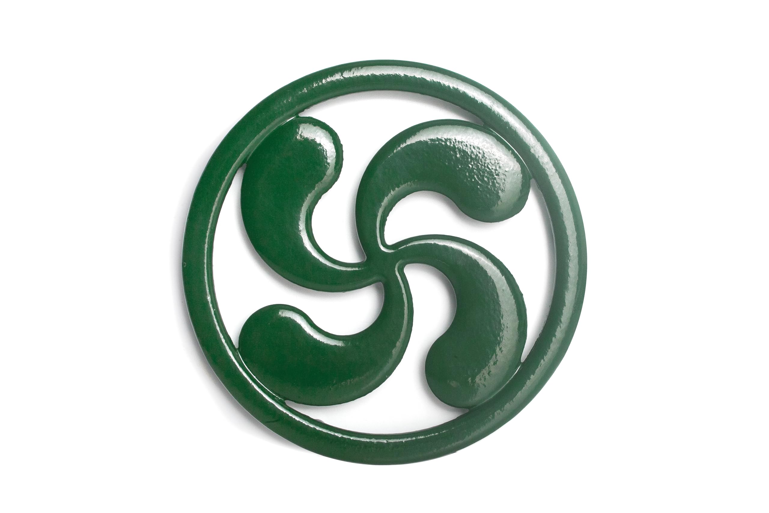 IBILI - Lauburu Green Trivet, Cast Iron, 18 cm
