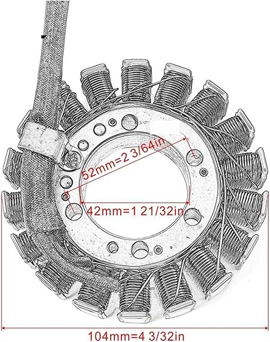 Miniatura 6 de Generator Stator Coil Compatible with Kawasaki ER4N Ninja 400R 650 ZX6R ZX6R ER6N ER6F KLE650 Versys 650 ZX600 ZX6RR ZX636 21003-0042