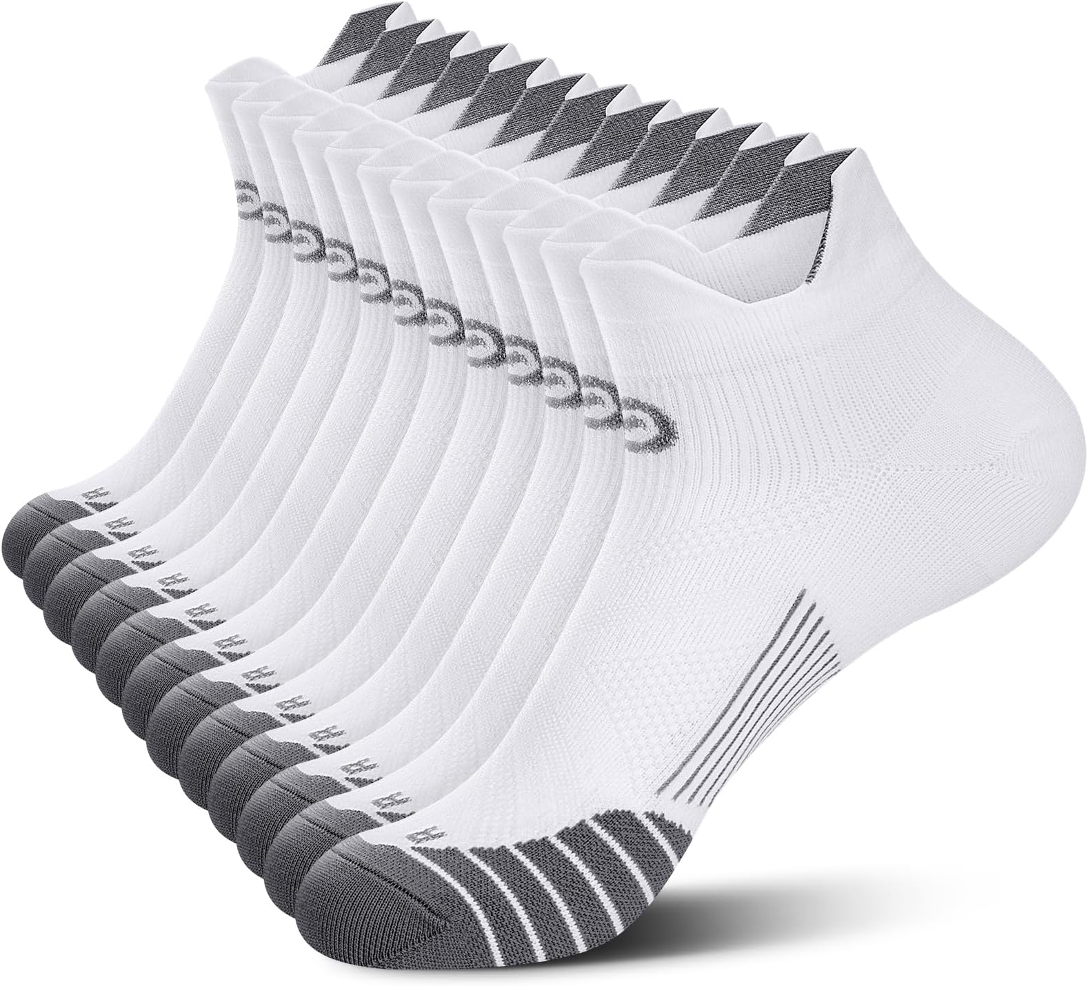 Compression Socks for Men & Women, 2/4/6 Pairs Ankle Running Socks with Arch Support, Ankle Support, Plantar Fasciitis