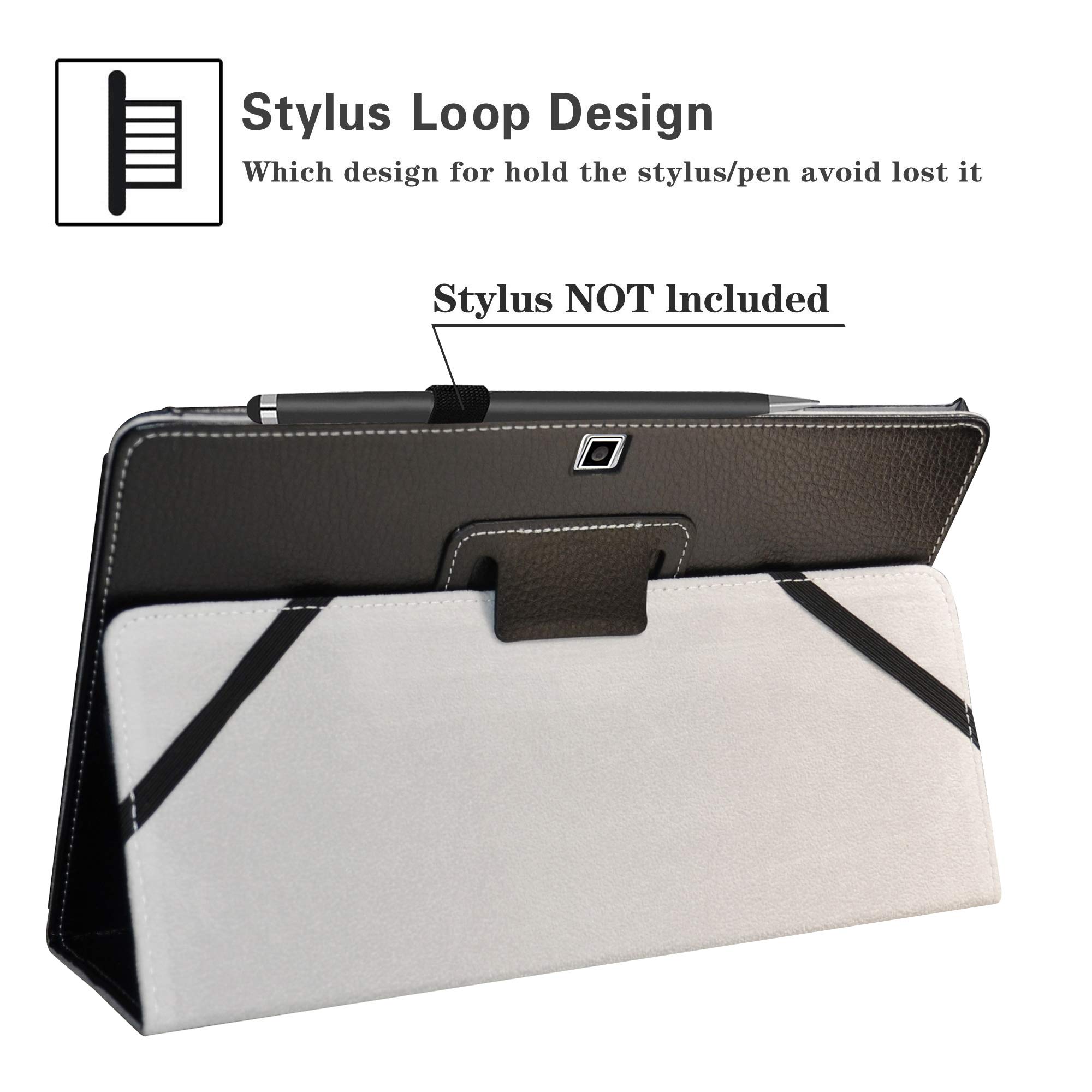 Slim Case Compatible For Fusion5 Fwin232 Pro N5 10.1-Inch Tablet Case Flip Stand Cover DHD - View #9