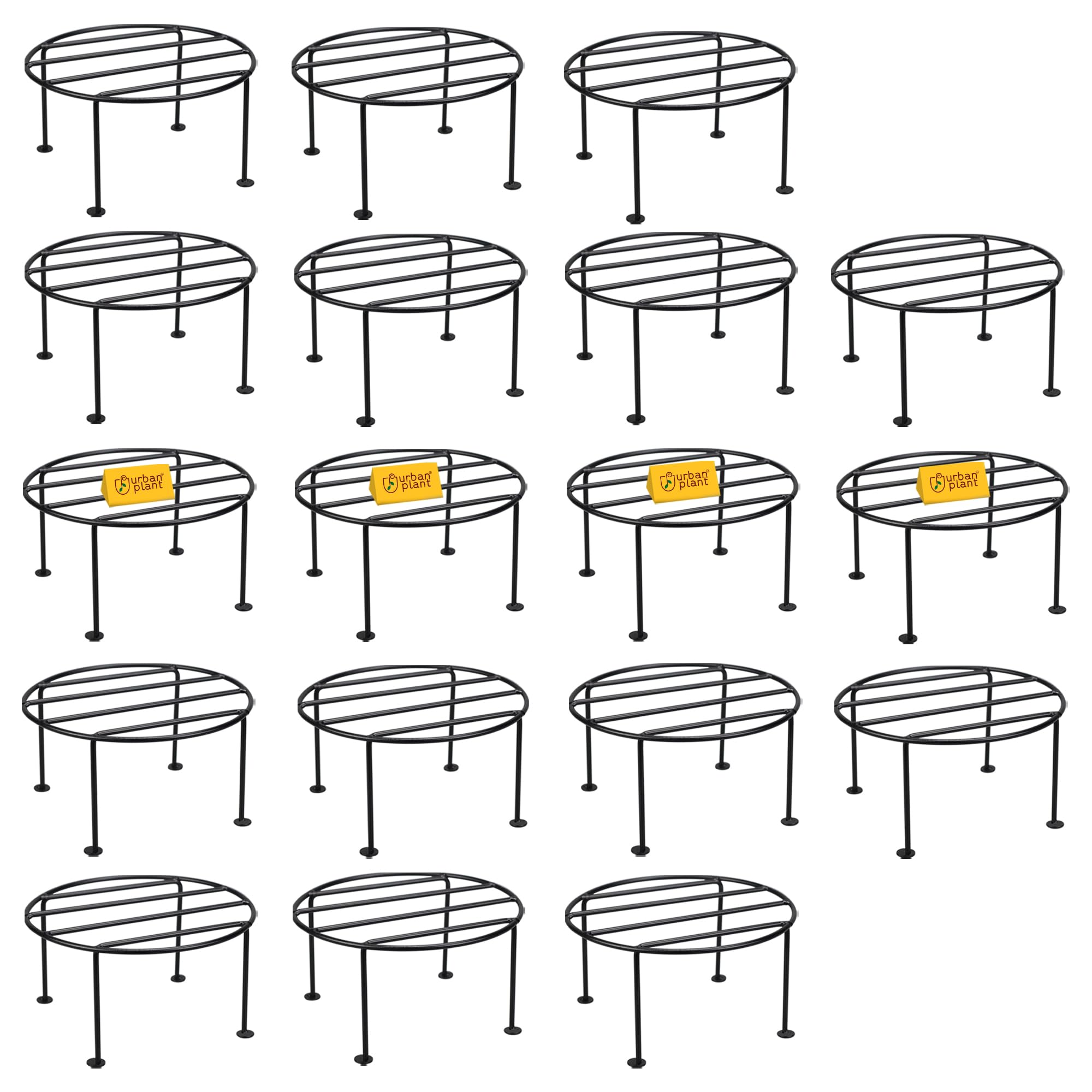 Urban Plant Black Gamla Stand for Plant Pot | Heavy Duty Pot Stand for Terrace Garden | Flower Pot Stand for Living Room | Stand for Balcony (1171) (Solo Stand Black [Pack of 18]) (B0DFVH32V8) Amazon Price History, Amazon Price Tracker