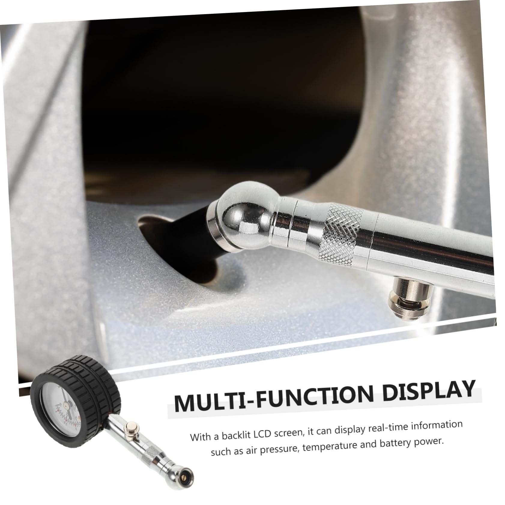 Gadpiparty 4pezzi Manometro Per Pressione Pneumatici Portatile Misuratore Di Pressione Per Auto Facile Da Usare Design Resistente Per Condizioni Dure Strumento Per Controllo