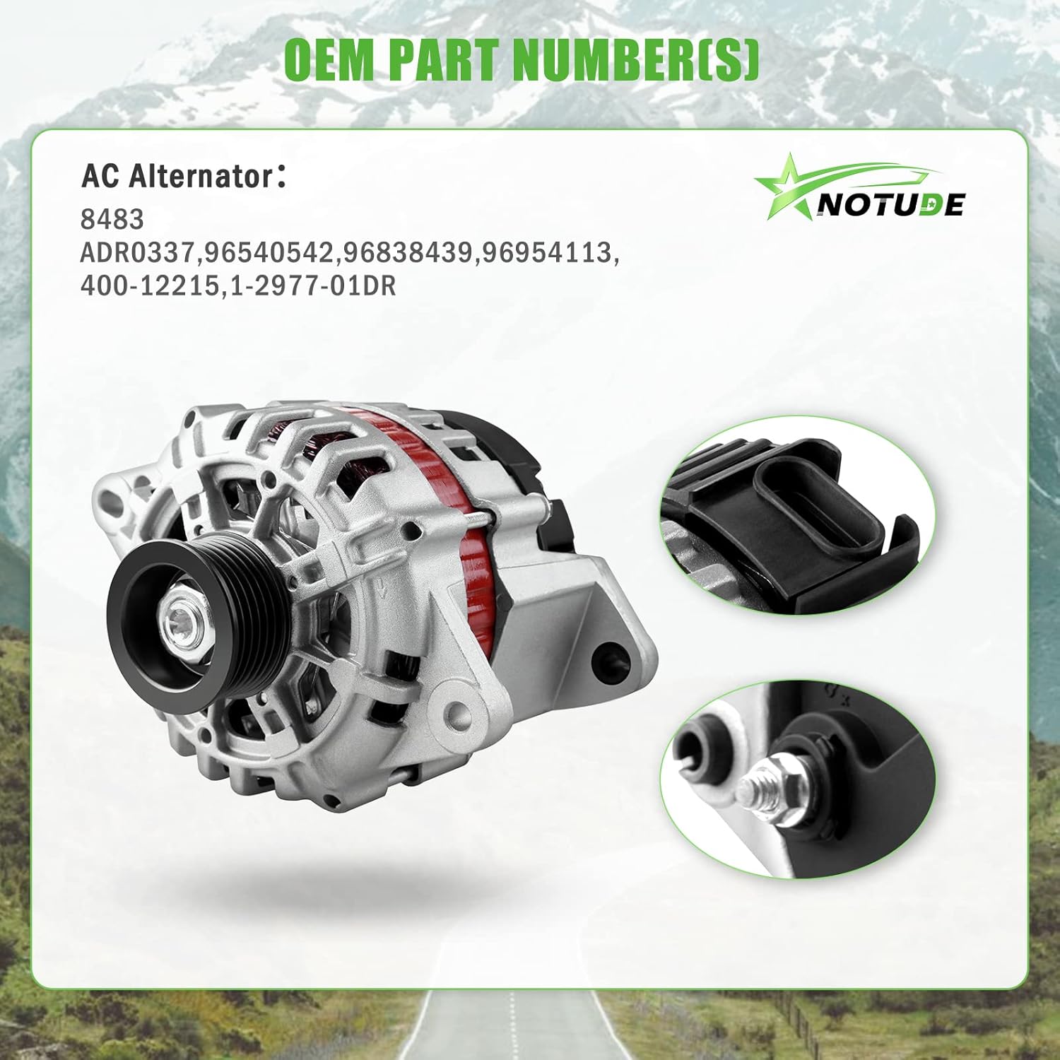 1Pcs Alternator for Aveo 2004-2008 for Swift+ 2004-2008 8483 Vehicle AC Generator