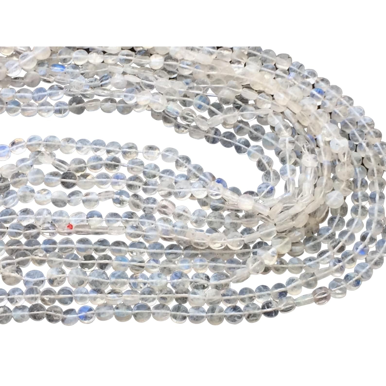 Pierre de lune arc-en-ciel en perles de 5mm pour créer vos bijoux bohèmes et élégants au quotidien