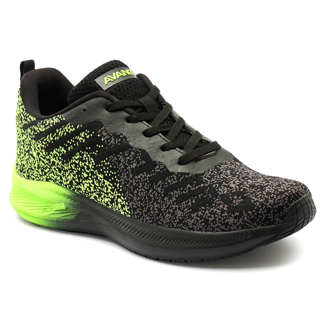 AVANT Mens Pebble Black/Green Running Shoes - 10 UK (AVMSH128CL01UK10) (B0CR1T569H) Amazon Price History, Amazon Price Tracker