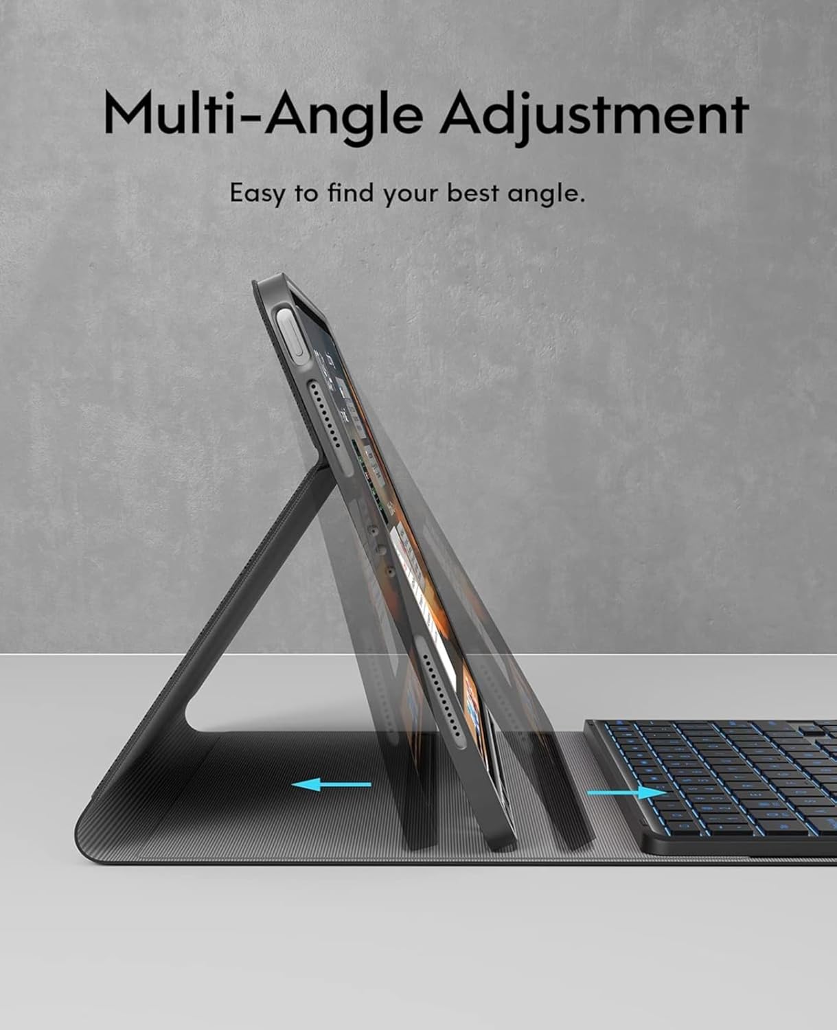 Magnetic Detachable Keyboard and Mouse Combo Case components