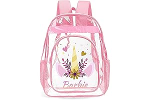 Unicorn Custom Clear Backpack: Personalized Backpack for Girls