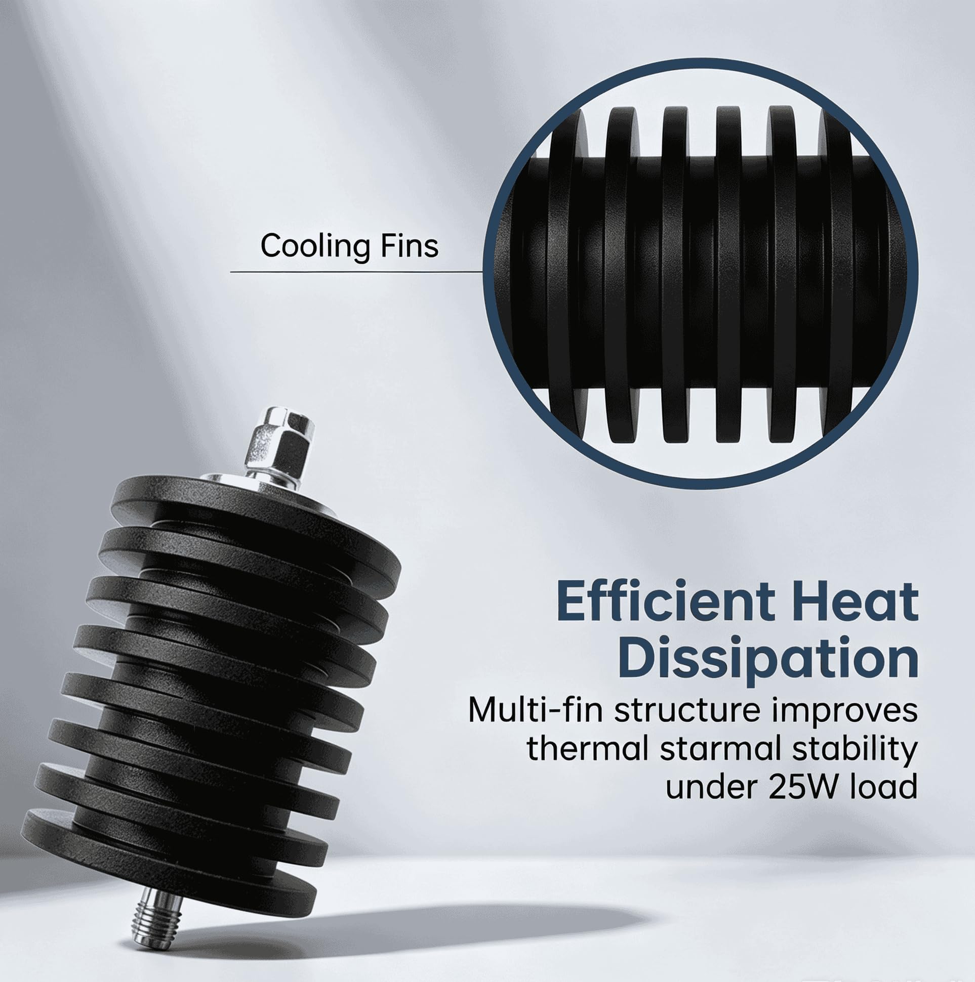 BECEN Atténuateur fixe 25 watts SMA - Connecteur SMA 25 W Atténuateur 3 Ghz 50 Ohm (25W SMA 40DB)
