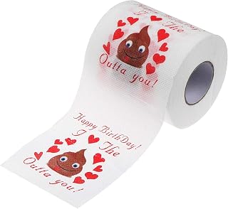 Papel higiênico de dia dos namorados, presente engraçado para dia dos namorados feliz aniversário papel higiênico para ele ou para ela/50