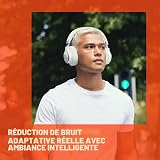 JBL Live 770NC Casque Supra-auriculaire sans Fil avec réduction du Bruit adaptative avec Ambiance Intelligente, jusqu'à 65 Heures d'autonomie, Bandeau en Tissu Confortable et Pochette de Transport - 4