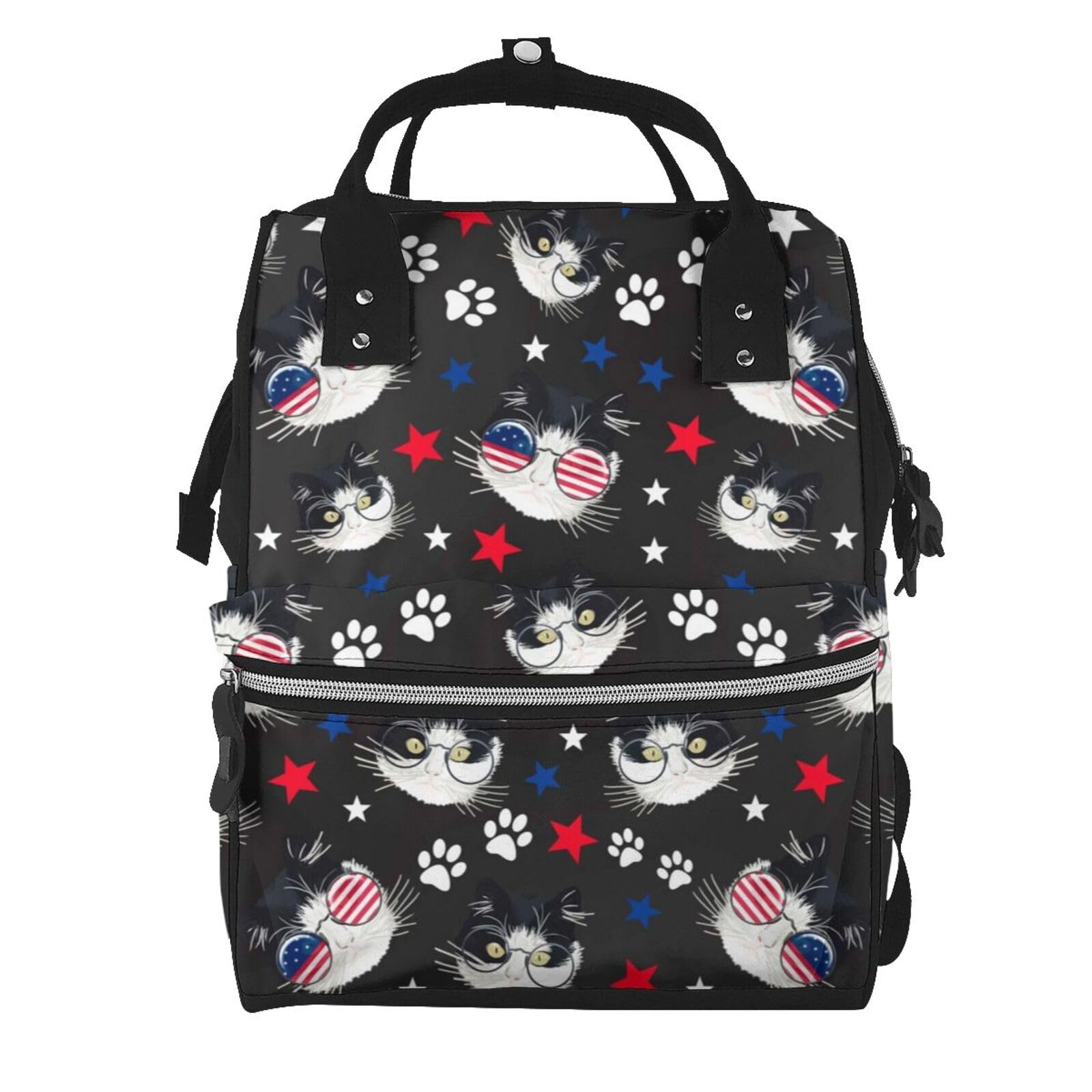 Sac à langer tendance de style décontracté, modèle multicolore en taille unique - 7
