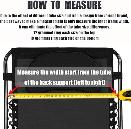 Miniatura 5 de Moksha Studio Tela de repuesto para silla de gravedad cero, tela de reparación plegable antigravedad para patio al aire libre, patio trasero, playa,