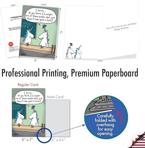 Miniatura 8 de NobleWorks Paquete de 3 divertidas tarjetas de felicitación de cumpleaños con sobres (1 diseño, 3 cada uno) ropa interior de mediana edad