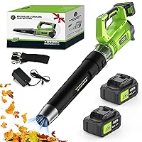 Soffiatore Aspiratore a Batteria Soffiatore a Foglie Senza Spazzole 1000W