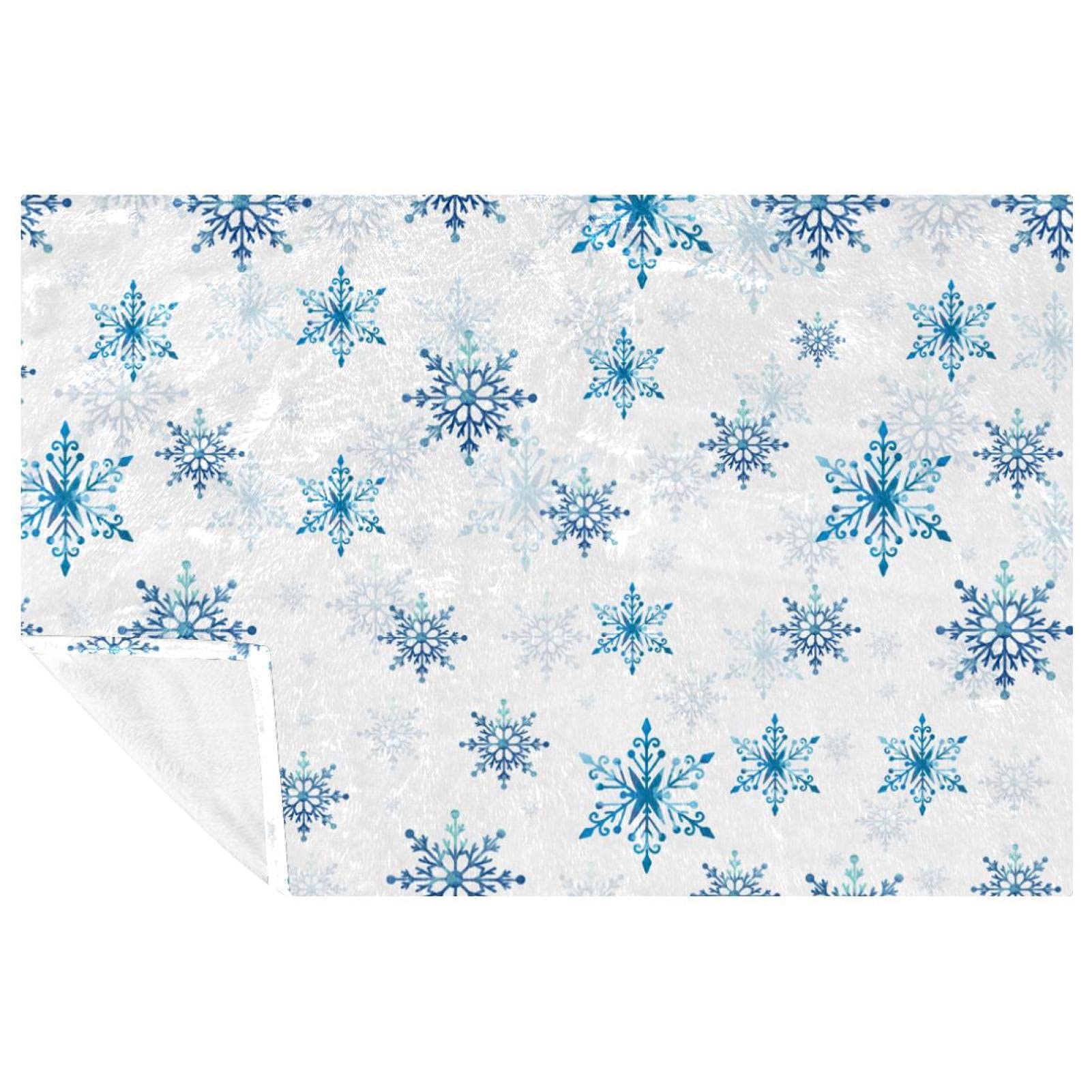 Couverture douce contre le froid hivernal avec plaid bleu ciel 150x100 cm