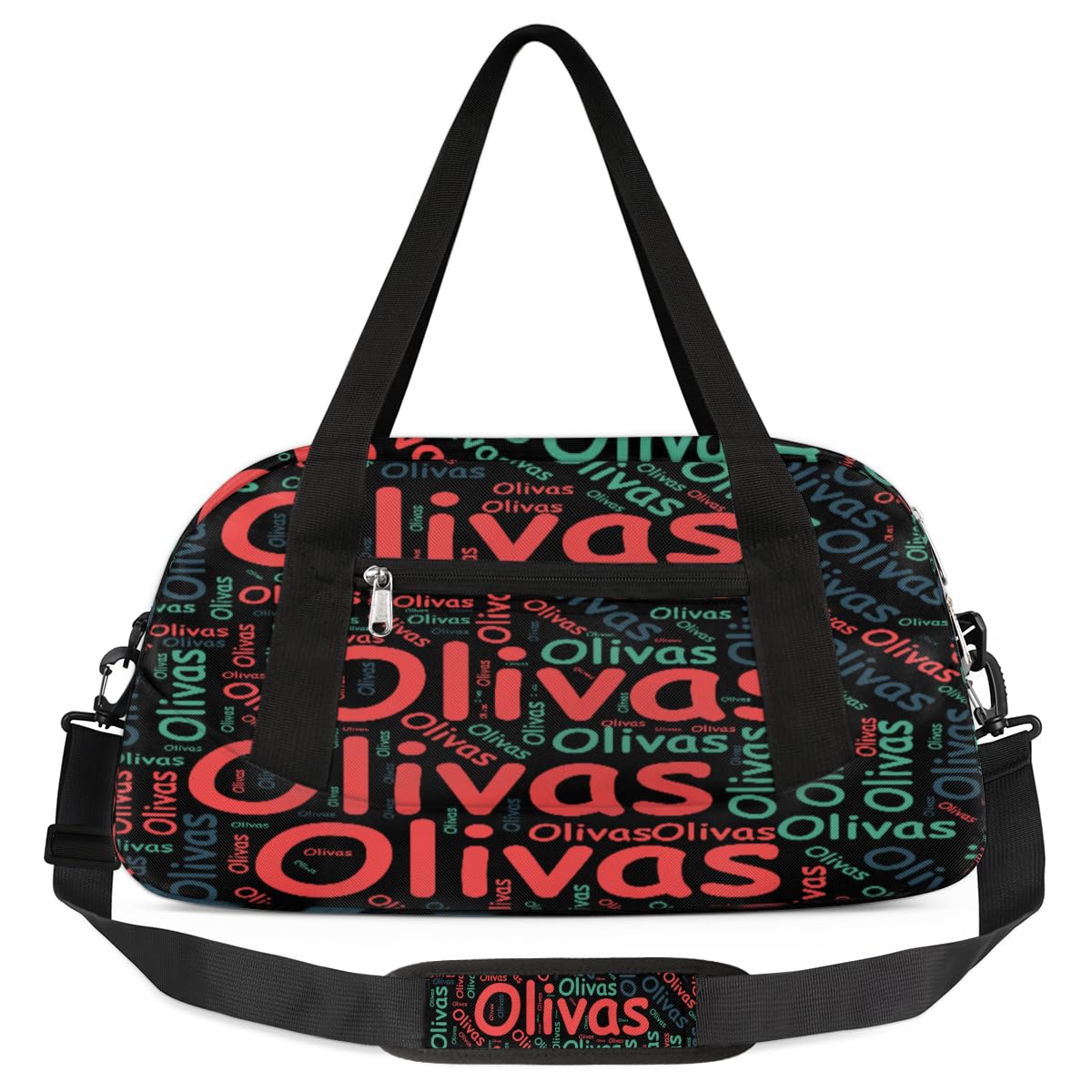 Personalized Kids Gym Bag Sport Bag for Girl Boy, Custom Gymnastics Bag Dance Bag, Weekender Bags Travel Duffel Bag Red Blue Green