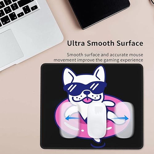 Miniatura 2 de Alfombrilla de mouse cuadrada con diseño de calavera para perro, divertidos accesorios de escritorio inalámbricos, alfombrillas de mouse pequeñas