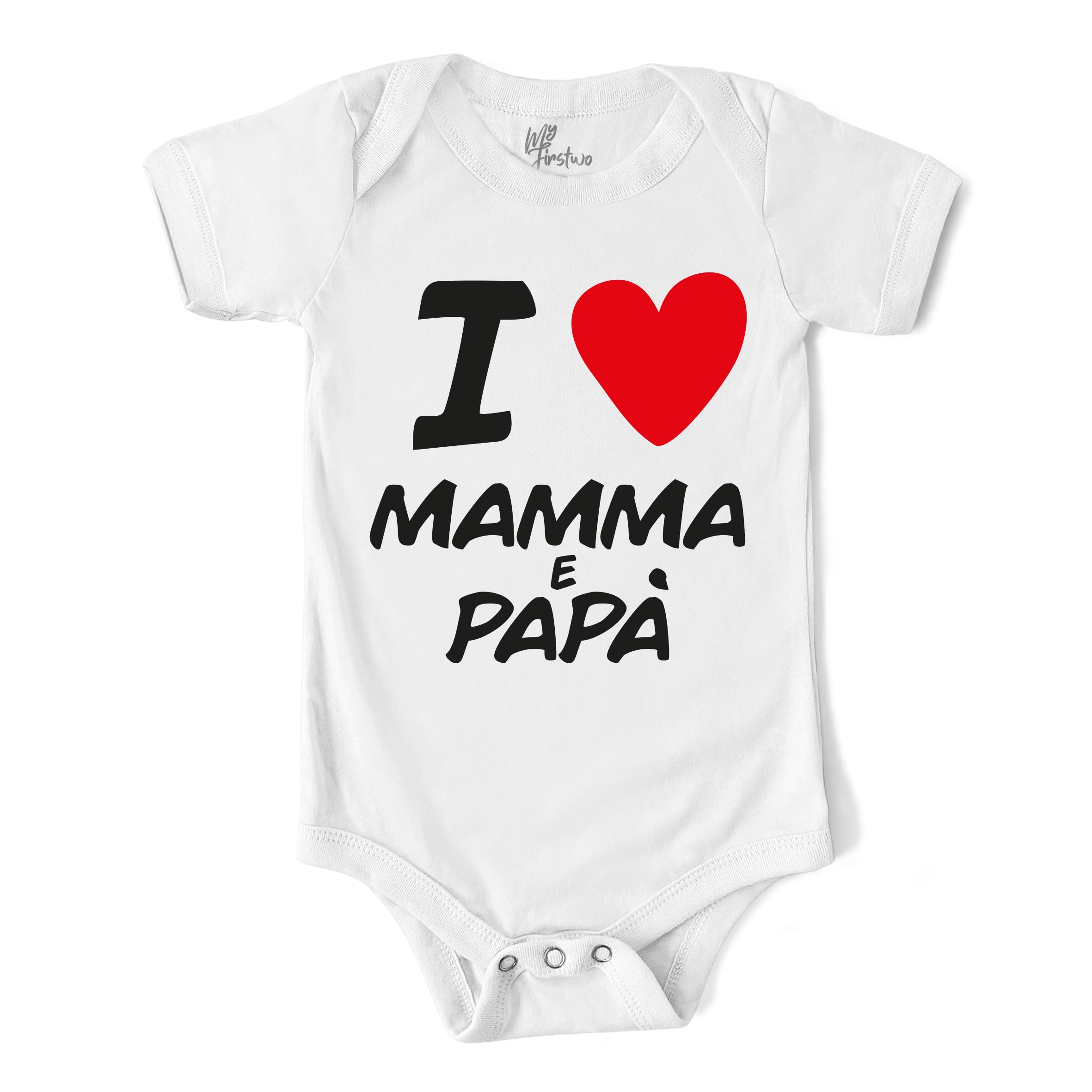 Body Neonato Divertente Manica Corta - Mamma Mi Ha Fatto Stupenda Papà Mi Ha Fatto Milanista – Tutina Bimbo 100% Cotone Morbido E Traspirante – Simpatica Idea Regalo Baby Shower - Bianco- 12-18 Mesi