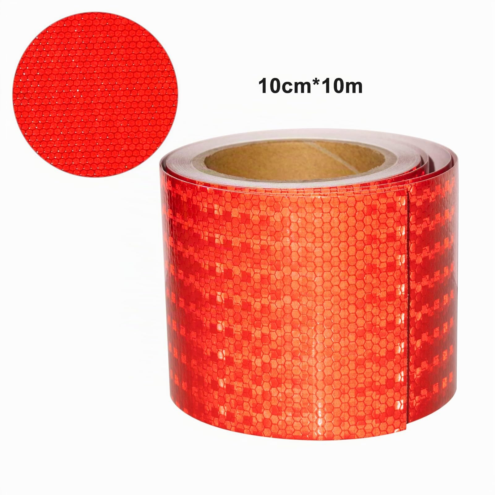 Cinta Reflectante Adhesiva Amarilla 10cm * 10m Banda Reflectante Adhesiva Res Istente Reflectantes Cinta De Seguridad Autoadhesiva para Coche Camión Motocicleta Remolque Camper