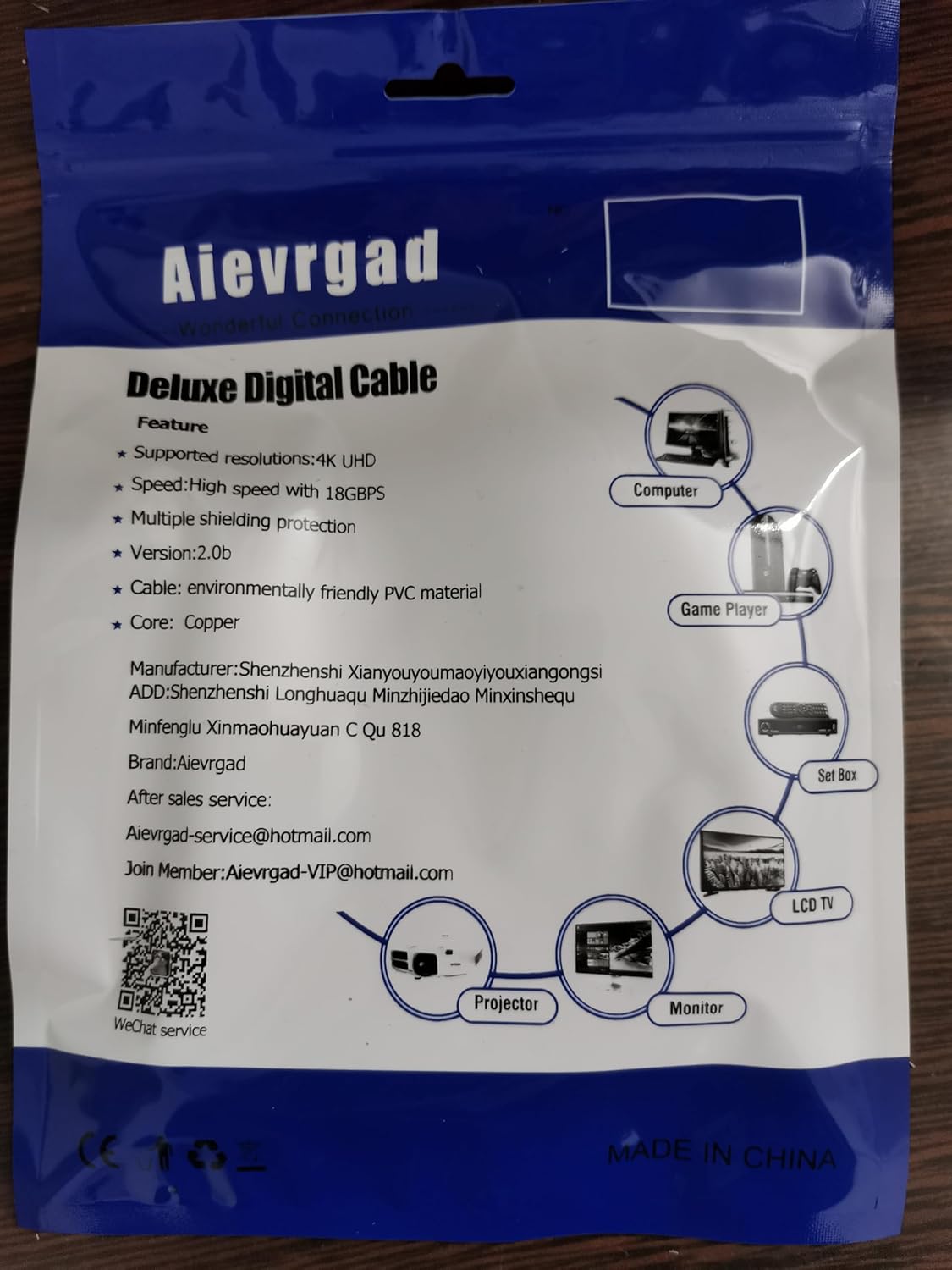 Aievrgad 4K HDMI Cable 0.5m, HDMI 2.0 Cable/lead, Ultra hdmi to hdmi cord high speed 18gbps, 4K@60Hz, ARC, gold-plated for 4K TV/PS4 3D, Ethernet,Video return,UHD 2160p,HD 1080p,21:9,4:4:4,0.5m