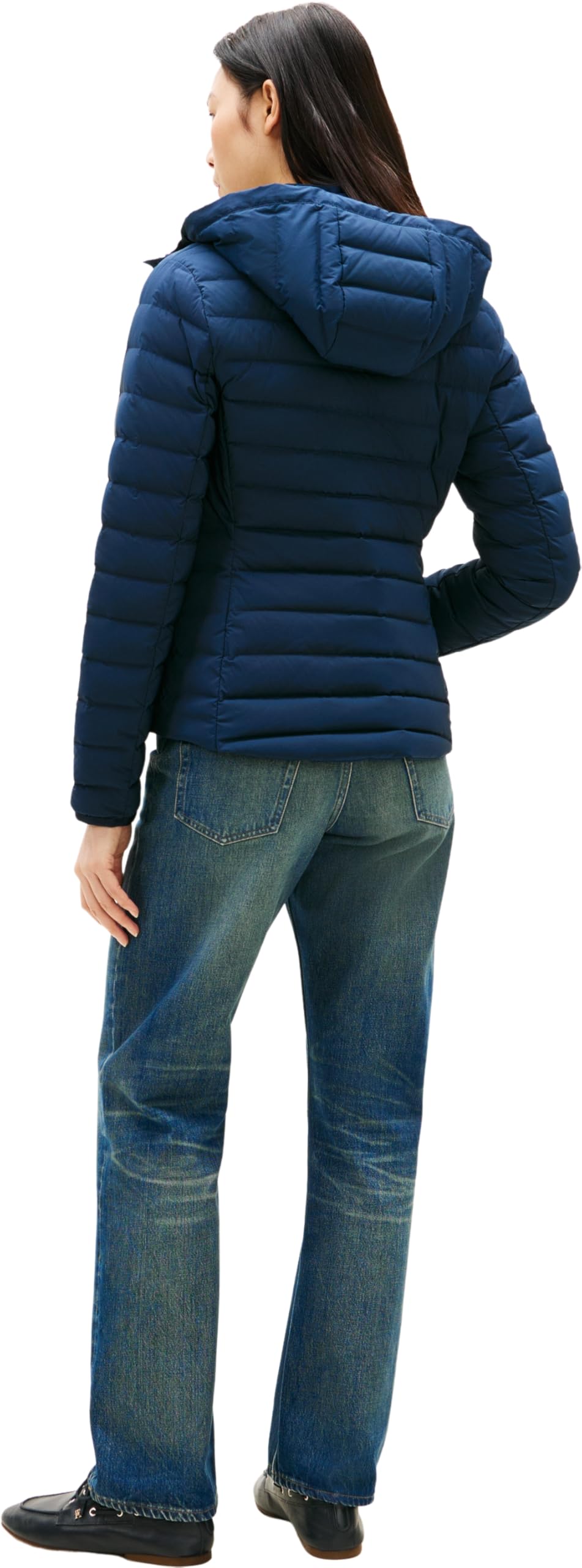 Tommy Hilfiger Stretch Nylon Lw Down Jacket Ww0ww47753 Chaqueta acolchada Mujer (Pack de 1)