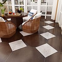 Vista 7 de VEELIKE Azulejos de vinilo de mármol gris de 12 x 12 pulgadas, impermeables, autoadhesivos, duraderos, adhesivos para pisos, azulejos de vinilo
