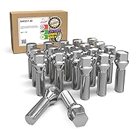 Vista 8 de Accesorios de Rueda Partes 20 piezas Juego de Tuercas M14 x 1.25 rosca Asiento Bellota Tuerca de Rueda Acabado Negro 40mm Longitud de la caña 6