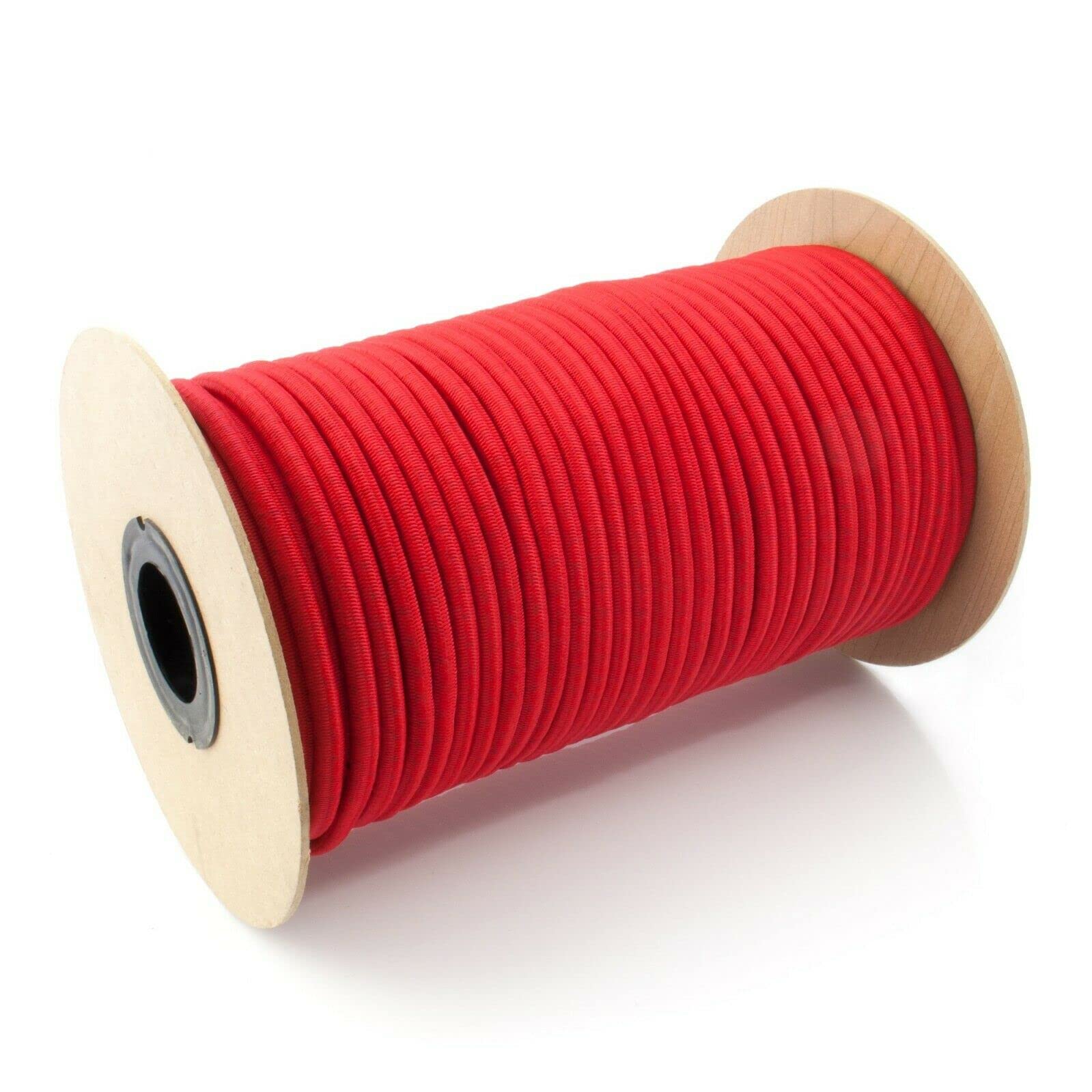ELASTIC BUNGEE ROPE SHOCK CORD TIE DOWN WHITE BLACK VARIOUS LENGTH / THICKNESS 4mm 5mm 6mm 8mm 10mm 12mm Red Green Blue Black White (10mm, Red, 15)