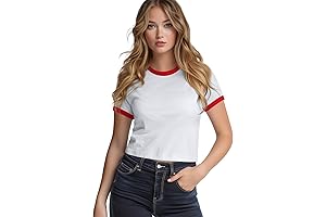 White and Red Ringer Tee: A Classic with a Twist