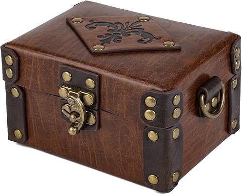 Miniatura 5 de HiiFeuer Caja medieval de alquimia de piel sintética con 12 viales de poción de corcho, bolsa cruzada portátil de fantasía, soporte para dados Dnd,