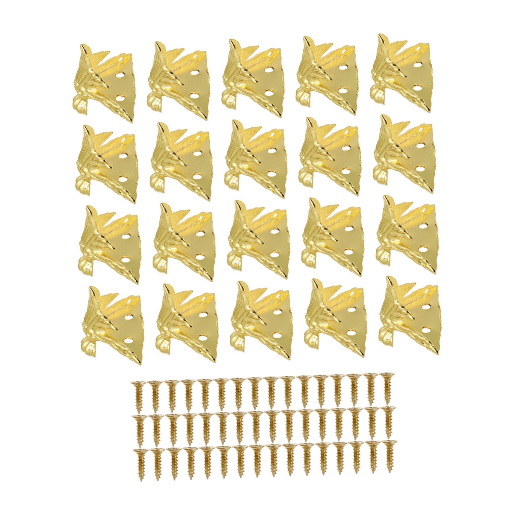 Decoración vintage latón accesorios joyero metal con diseño ornamental detallado 20 piezas