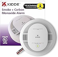 Vista 15 de Kidde - Detector de humo, funciona con pilas AA, indicadores de luz de advertencia LED, paquete de 1 unidad, blanco, 30CUAR