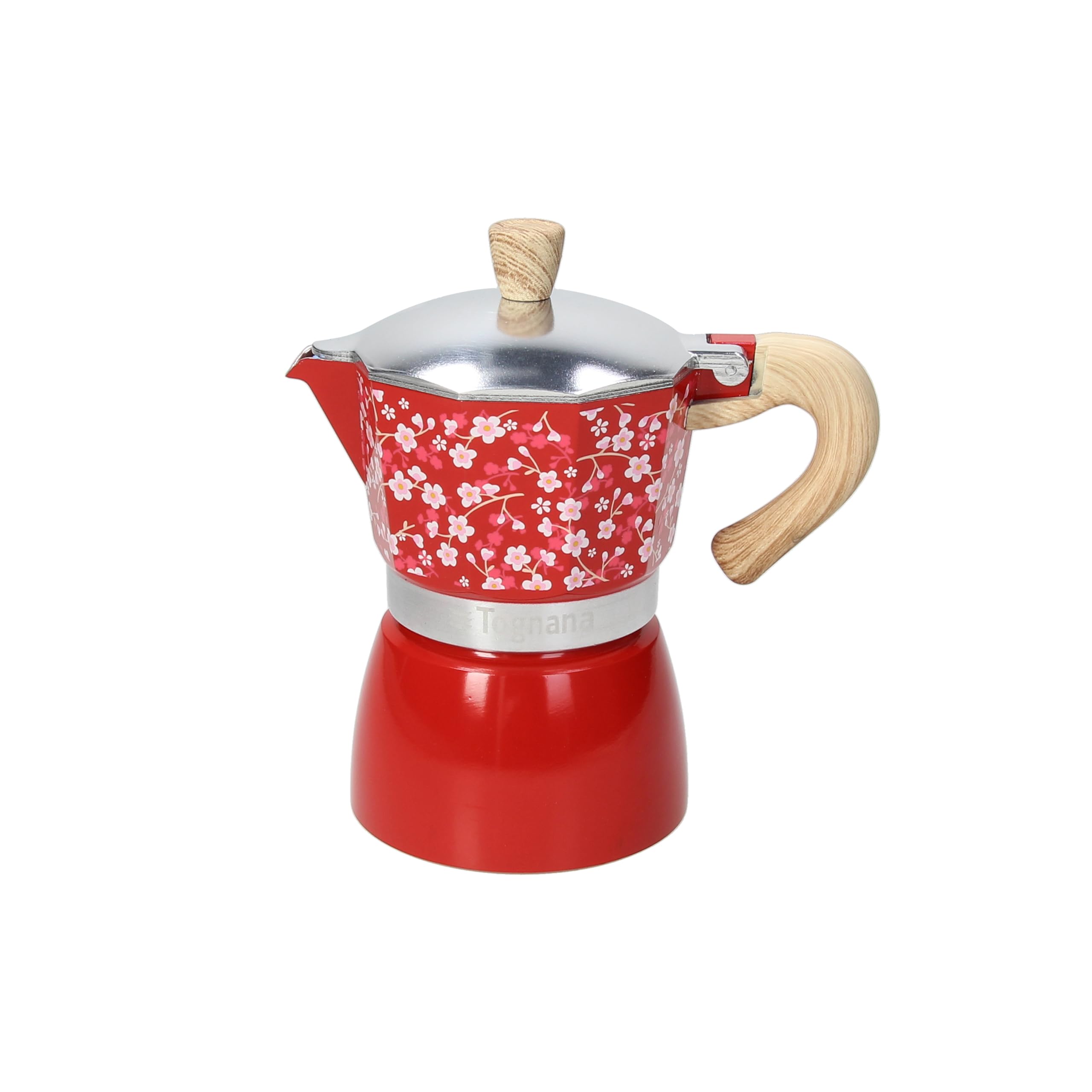 Tognana Japan Collection Coffee Pot 6 Cups Aluminium Red