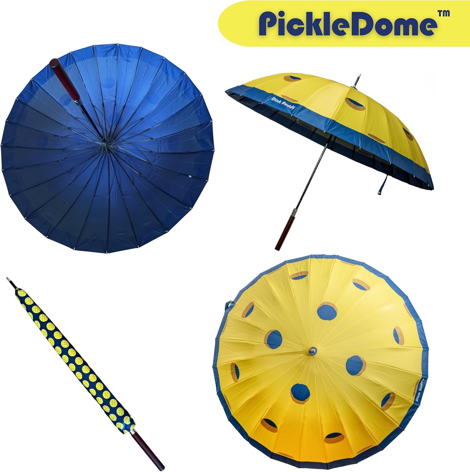 PickleBrella Umbrella – Automatic Open Folding Umbrella, Pickleball Design, Durable, Perfect for Pickleball Fans and Everyday Use