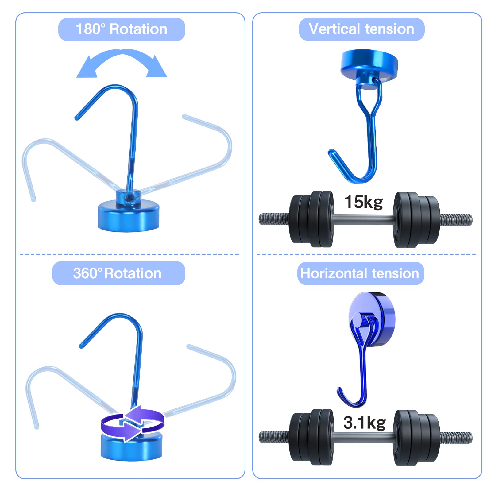 Gancio Magnetico, Potente Magnete Al Neodimio Supporto A Gancio