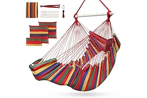 Outerman Hammock Chair with Portable Stand | Hammock Swing Chair with 3...
