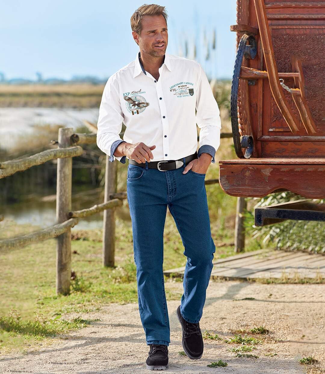 ATLAS FOR MEN - Jeans da Uomo - Jeans Elasticizzati da Uomo - Taglio Dritto - Pantaloni da Uomo - Disponibile in Taglie Forti