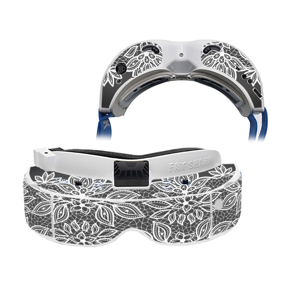 MightySkins Skin Compatible with Fat Shark Dominator V3 - Floral Lace | Protective, Durable, and Unique Vinyl Decal wrap Cover | Easy to Apply, Remove, and Change Styles | Made in The USA