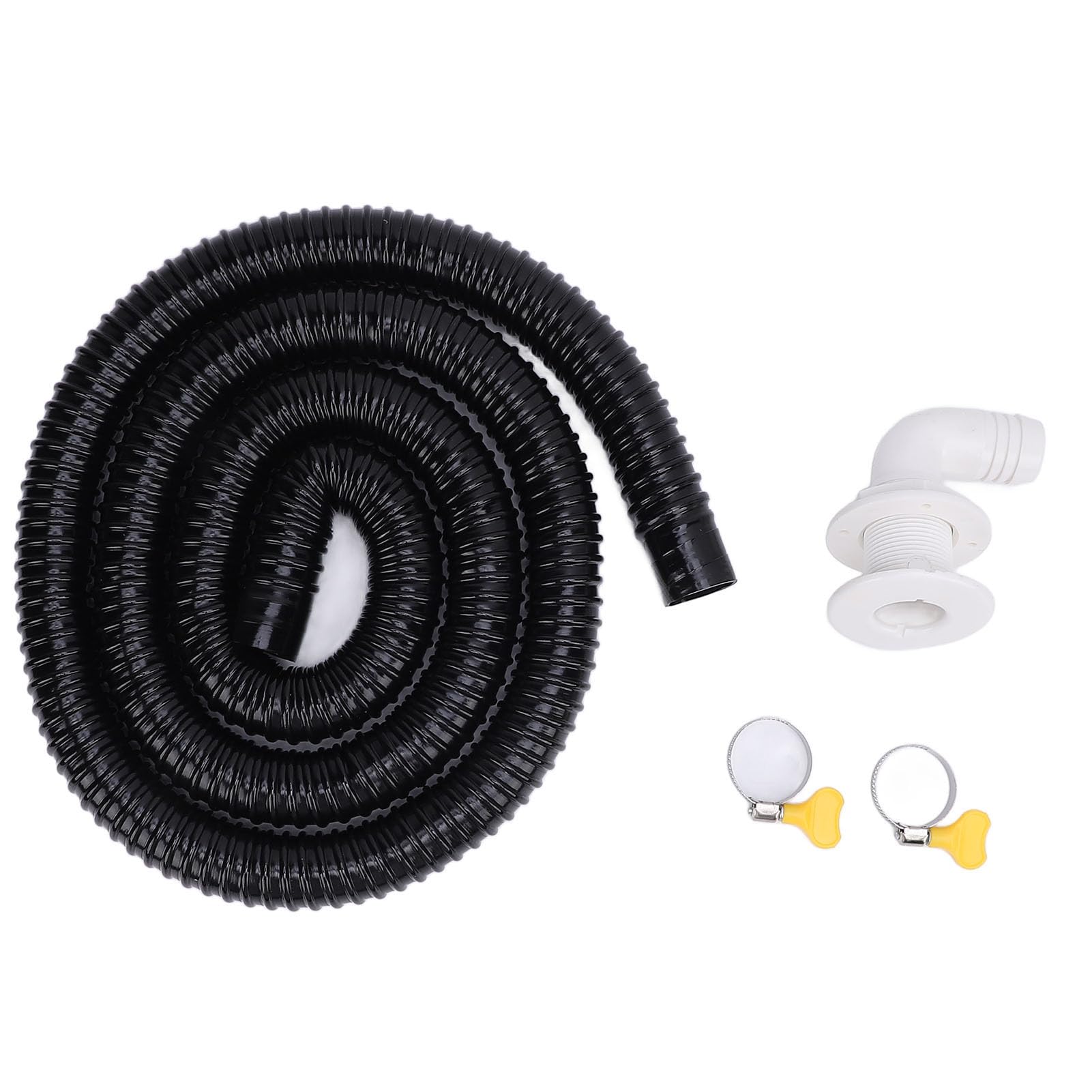 Sxhlseller Kit de Tuyau de Drainage de Pompe de Cale 1100GPH, Drainage de Cale Marin épais pour Bateau et Motomarine 29mm (WHITE)