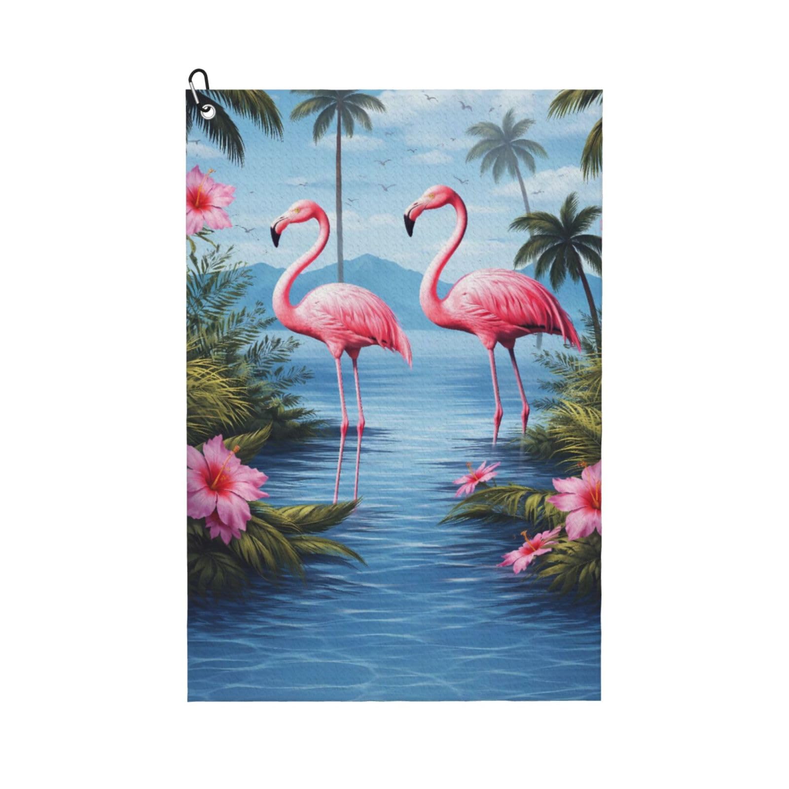 BSDFGSDD Tropical Flamingos Golf Towel 24 x 16 inches