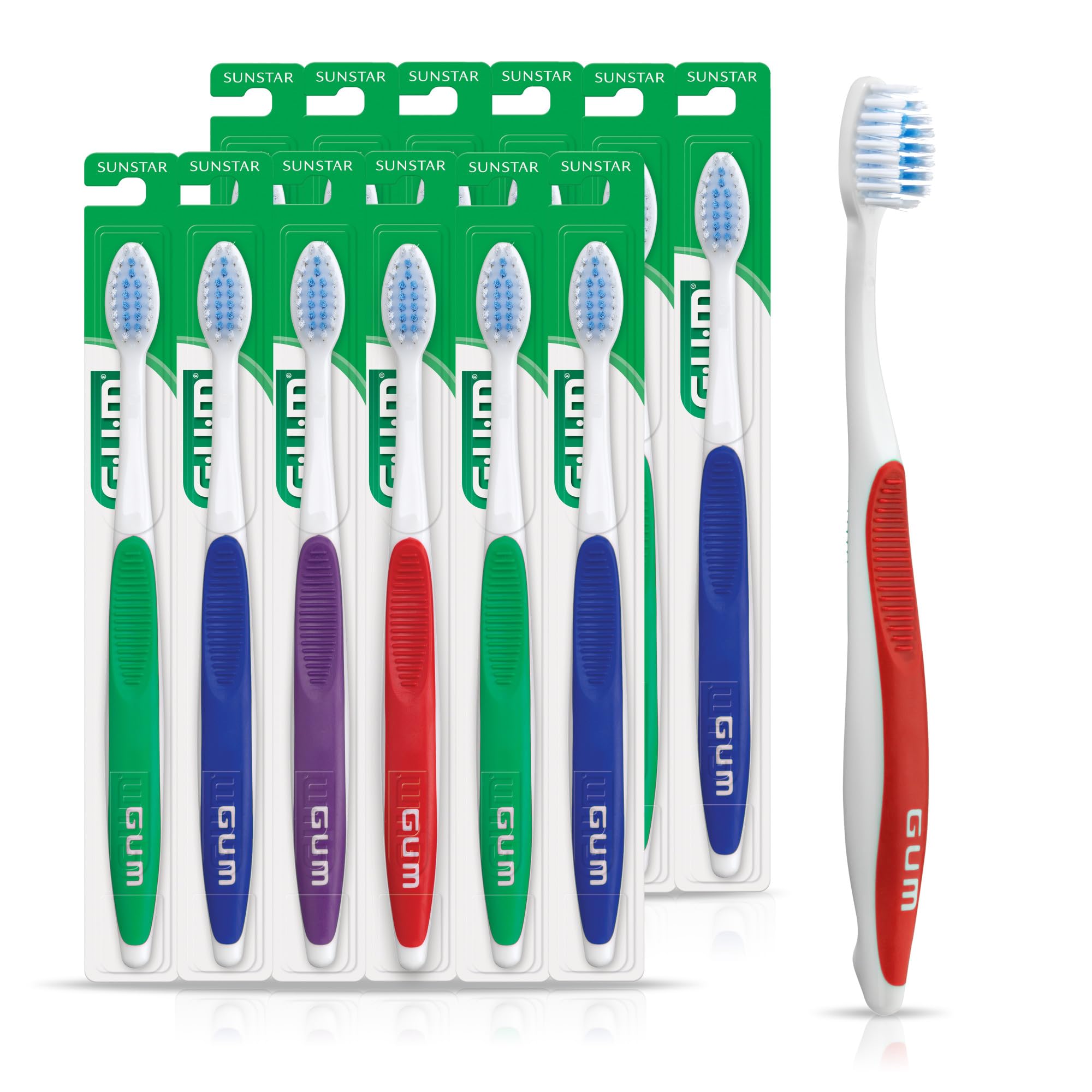 Amazon | GUM 歯科矯正歯ブラシ 124PD Vトリム ソフト毛 プロ用