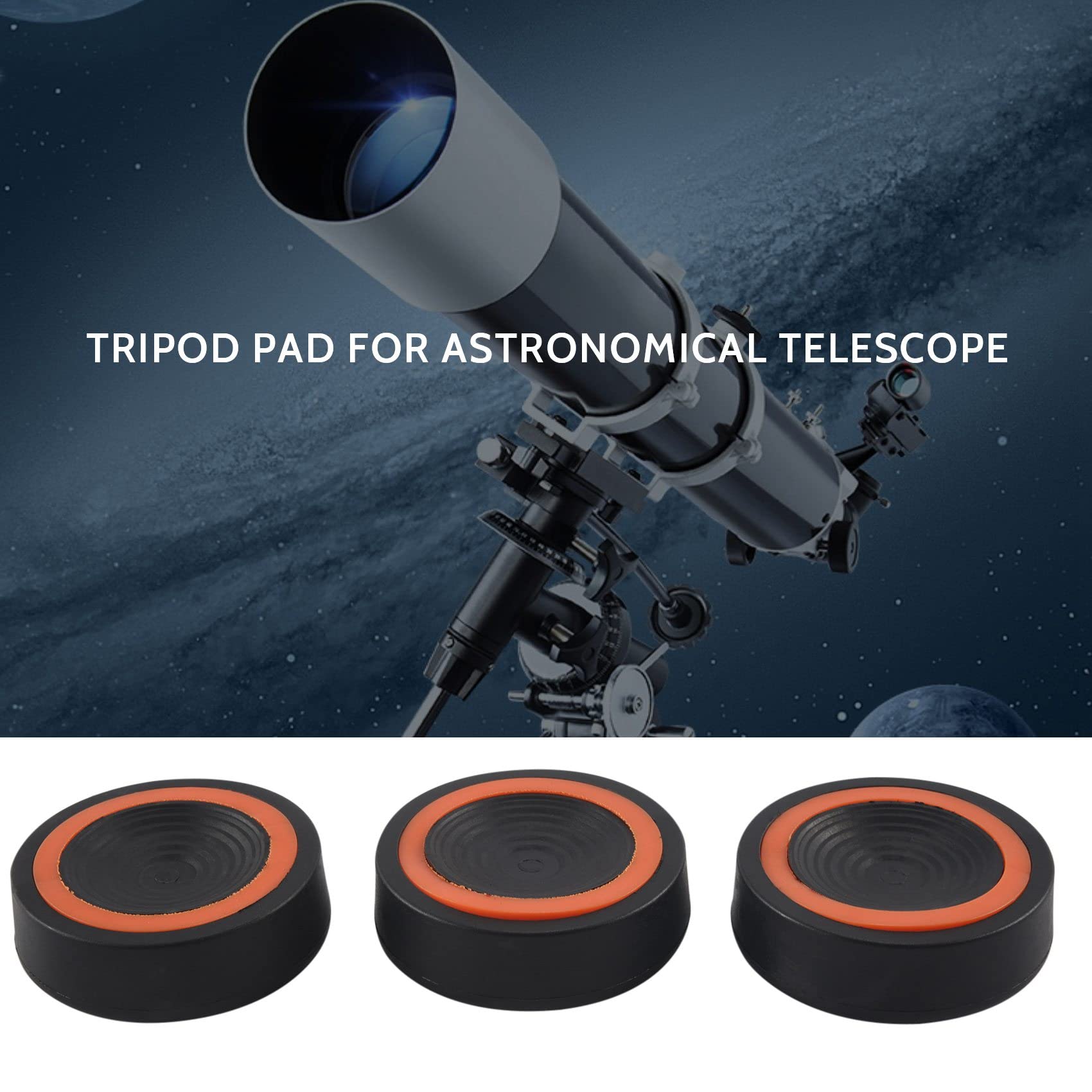 3 Anti Vibrations Stativ Fuß Polster Schwere Unterdrückungs Polster, Dämpfer für Teleskop Halterungen