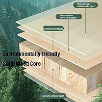 Vista 12 de FCD Escritorio ergonómico de madera de altura ajustable para niños con silla, mesa de dibujo, estación de computadora, estantería integrada