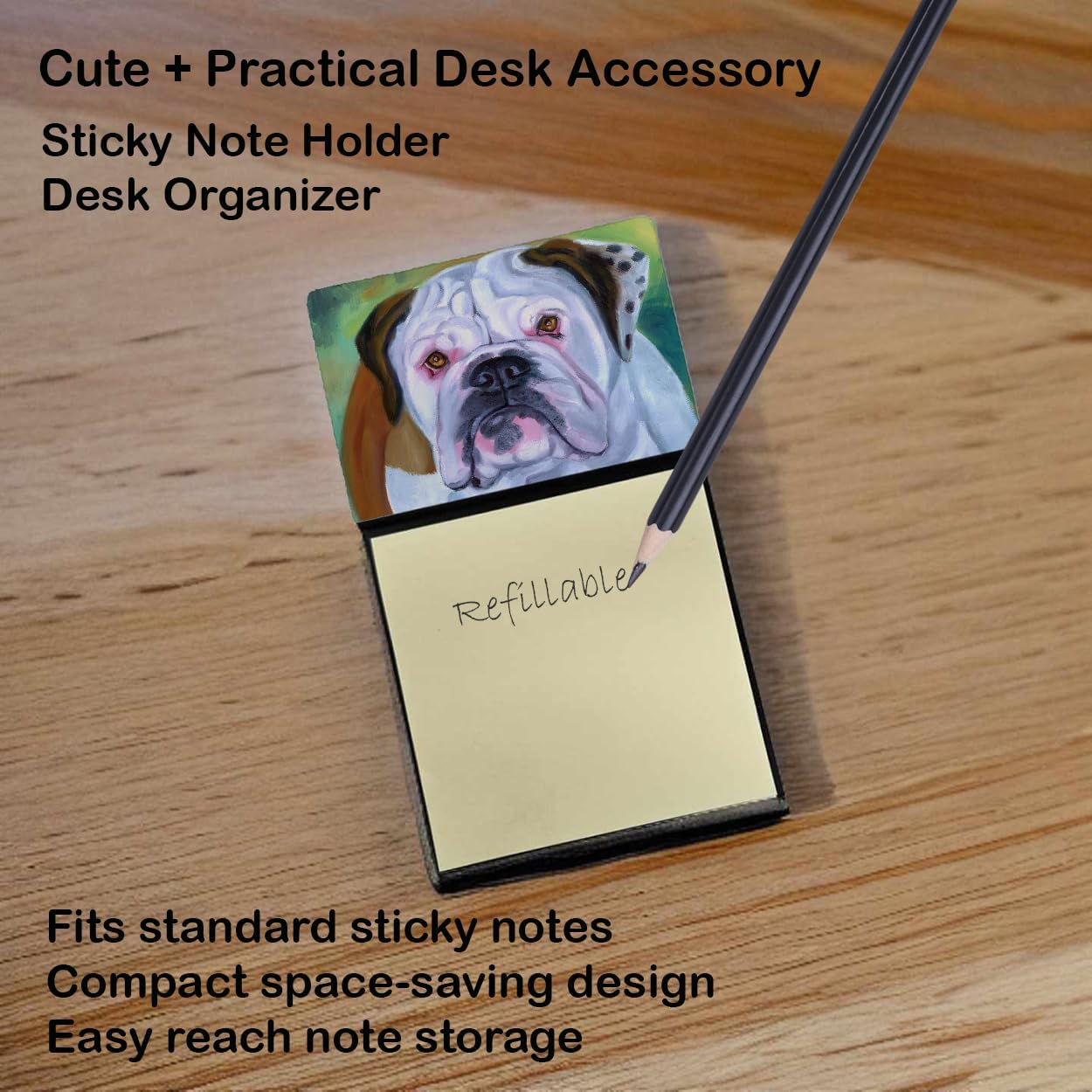 Caroline's Treasures Desk Artwork Notepad Holder, Multicolor (7350SN) image 2