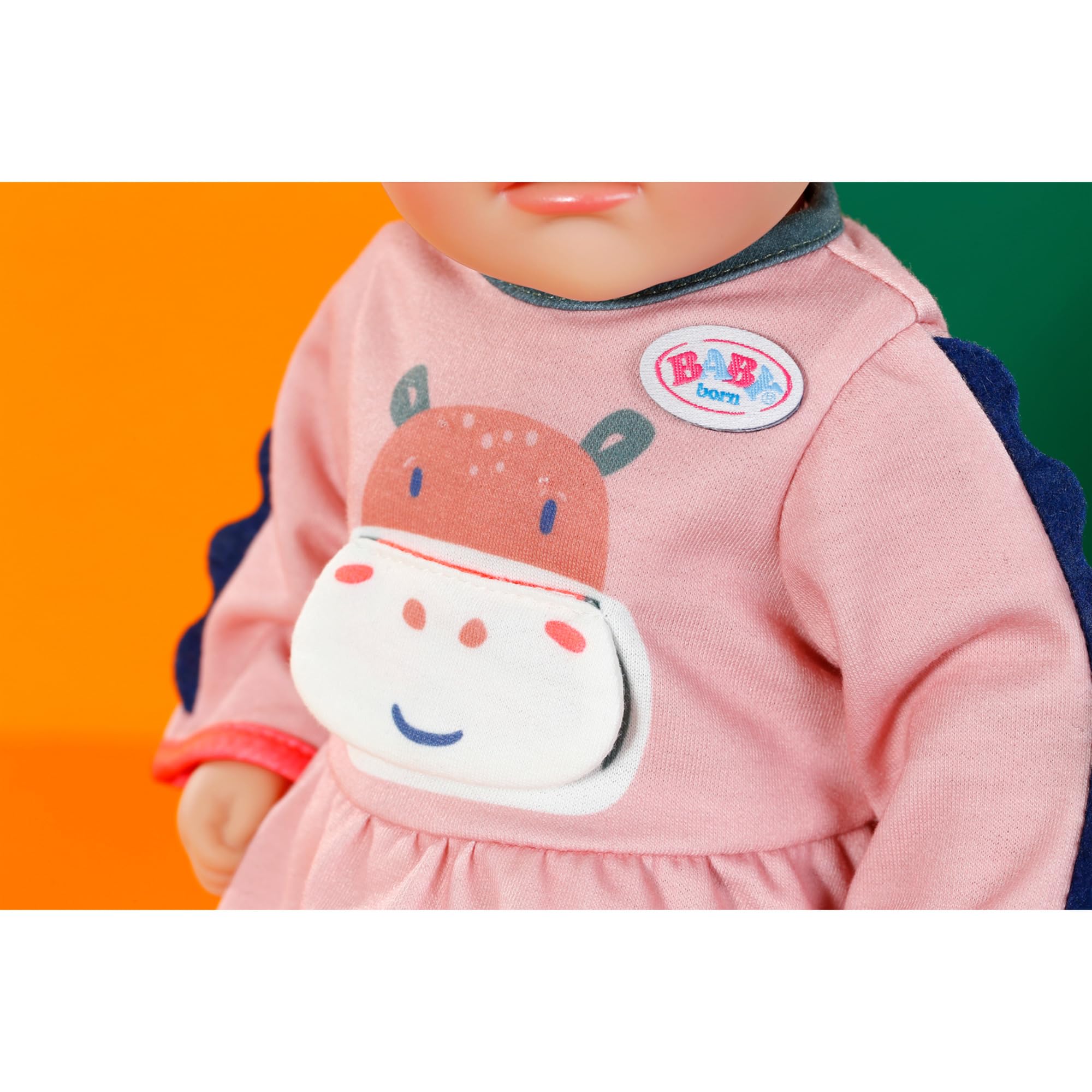 BABY born Sukienka z motywem dżungli, długie rękawy i legginsy w paski dla lalek 36 cm, 838129 Zapf Creation